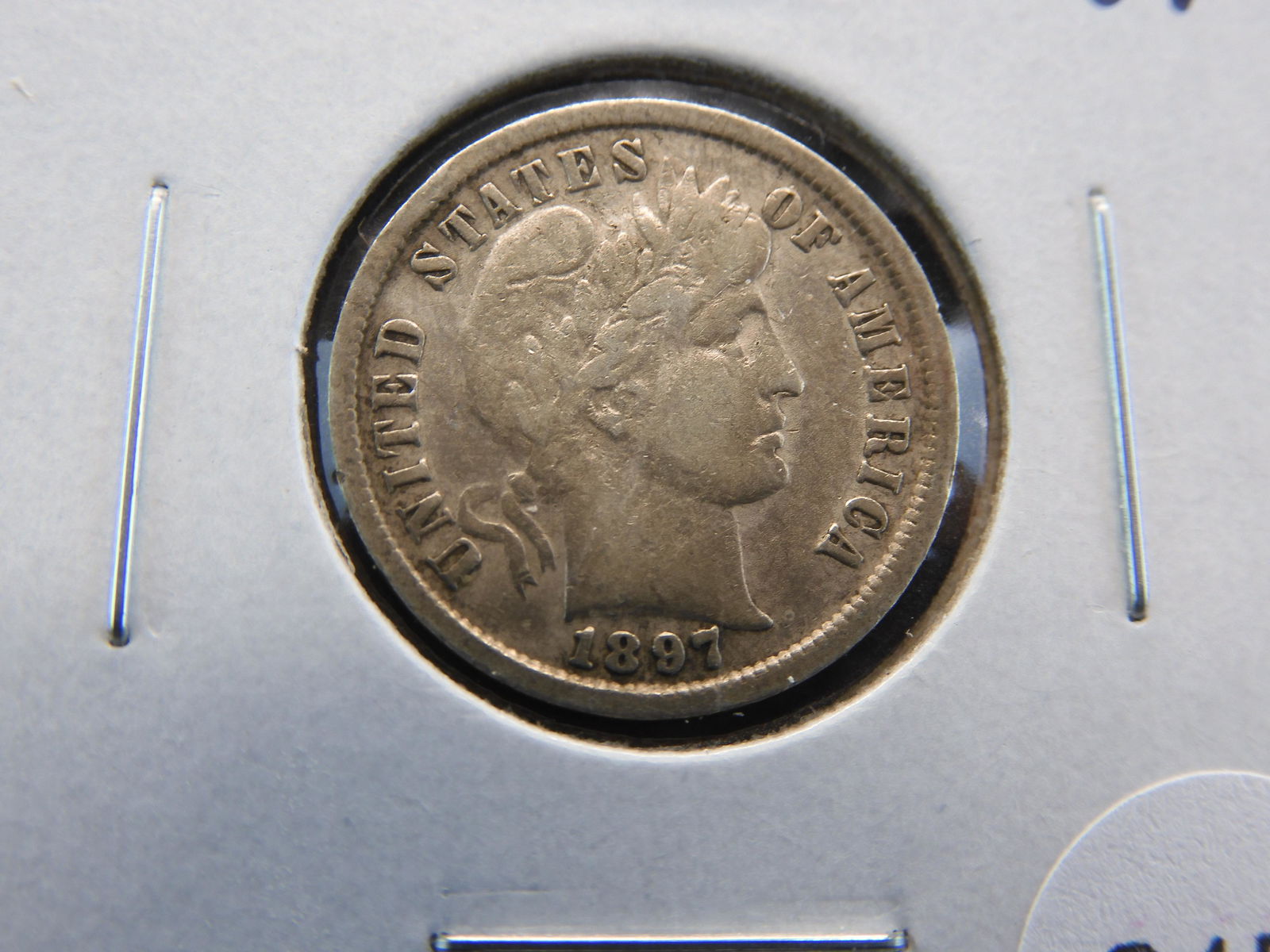 1897 Barber 10c.  VF. (1 of 3)