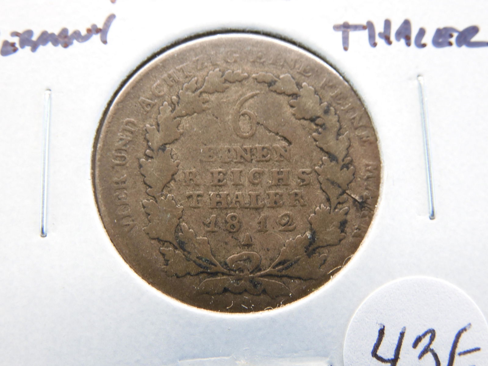 1812-A Prussia, Germany Silver 1/6 Thaler. (1 of 3)