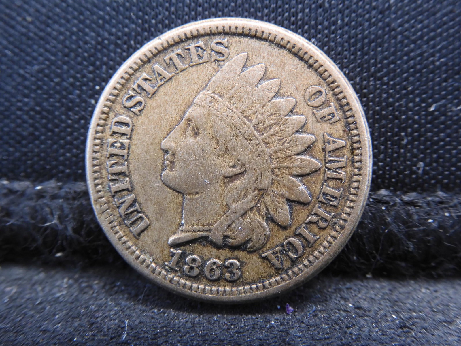 1863-CN Semi-Key Date Indian Head Cent.  Readible (1 of 2)