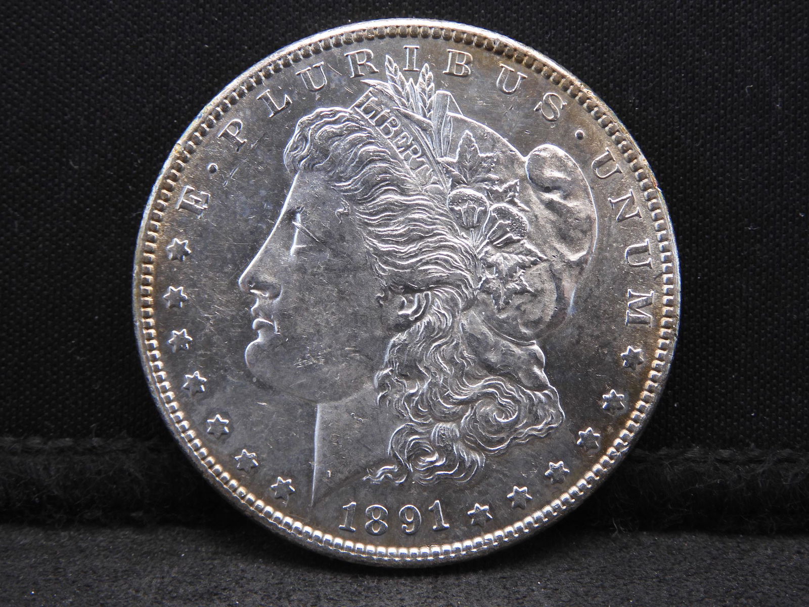 1891-S Morgan Dollar Uncirculated - Nice Toning (1 of 2)