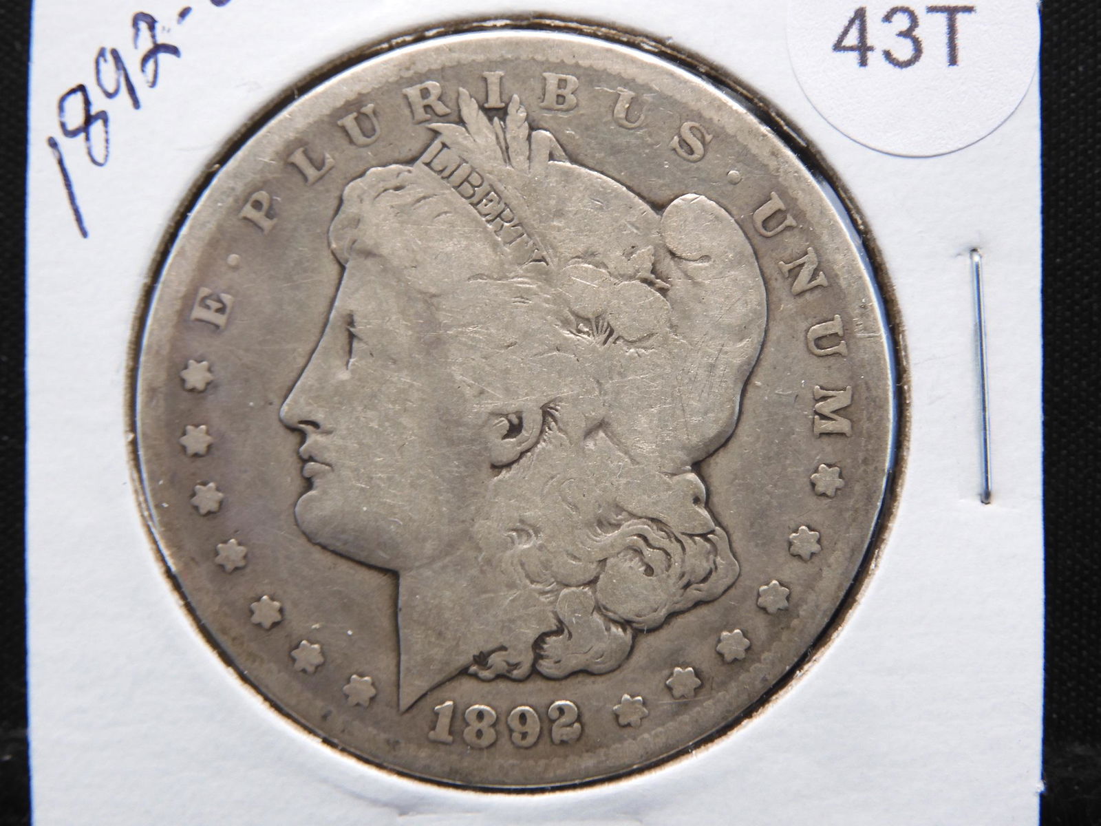 1892 Carson City Morgan Dollar Key Date (1 of 3)