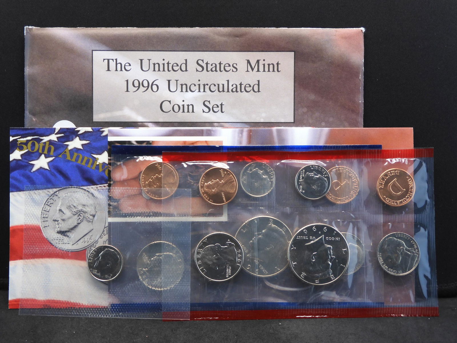 1996 P/D/W 11 Coin US Mint Unc. Set. Has the scarce “W” (1 of 9)