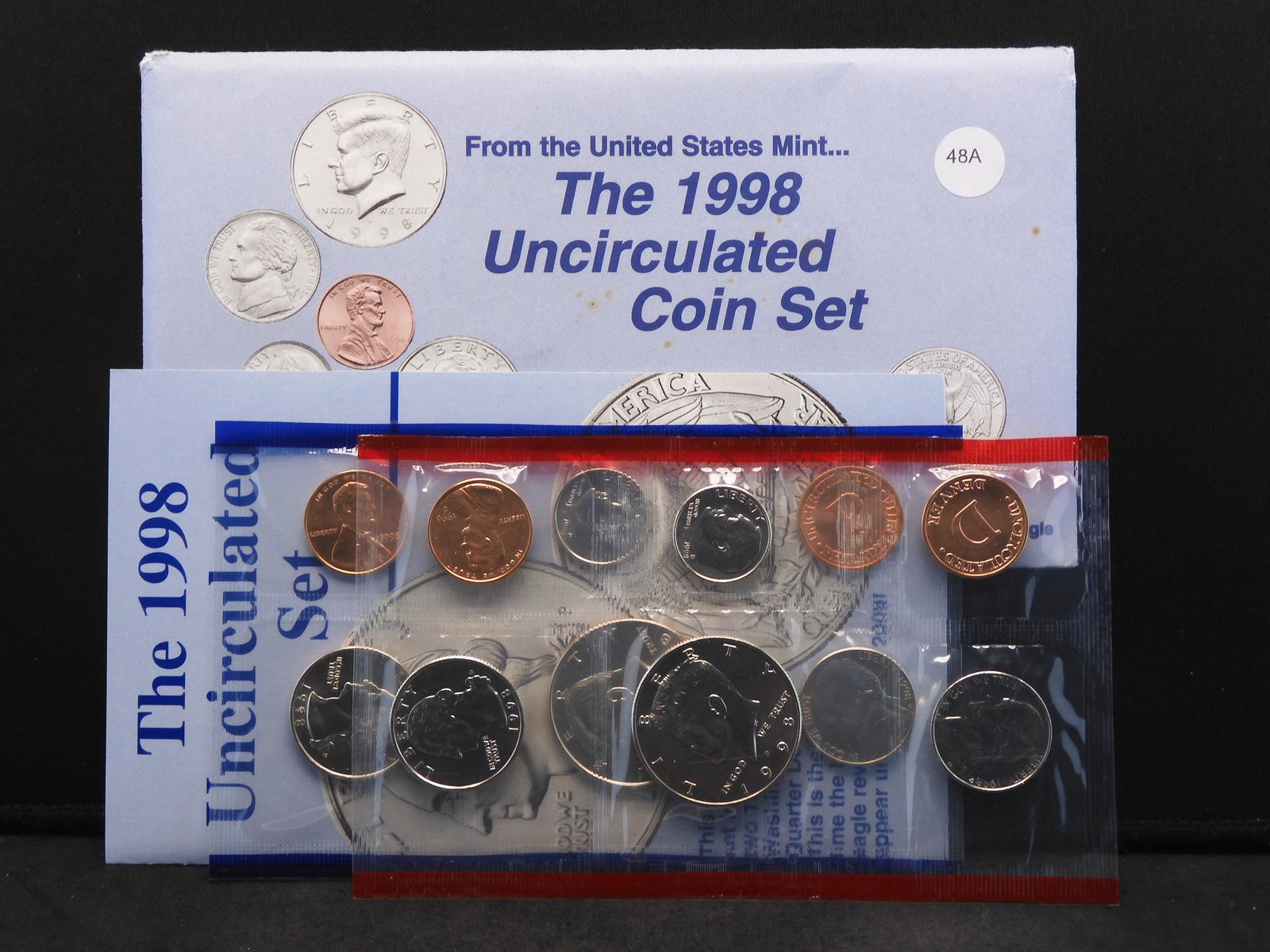 1998 P/D/ 10 Coin US Mint Unc. Set.  GEM BU. (1 of 6)