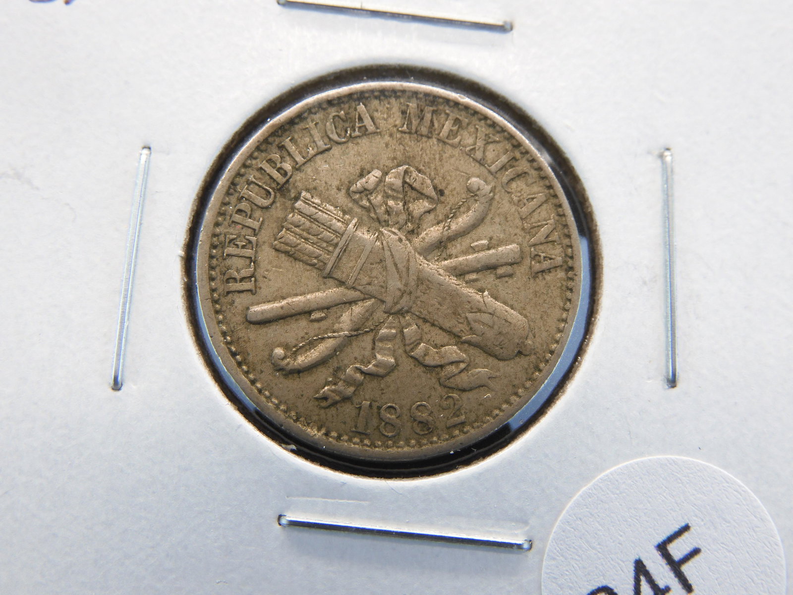 1882 Mexico 5 Centavos. (1 of 3)