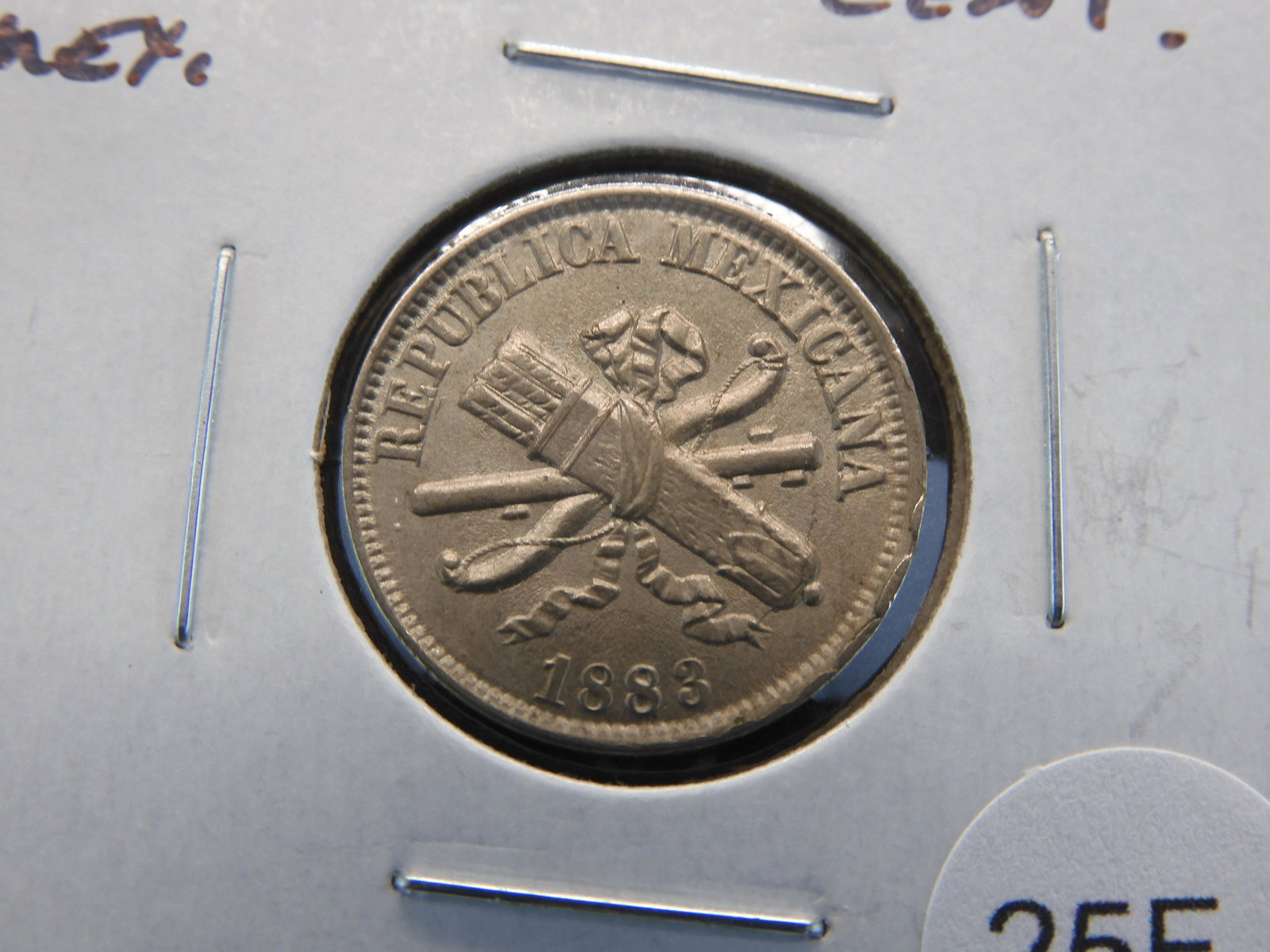 1883 Mexico 2 Centavos. (1 of 3)