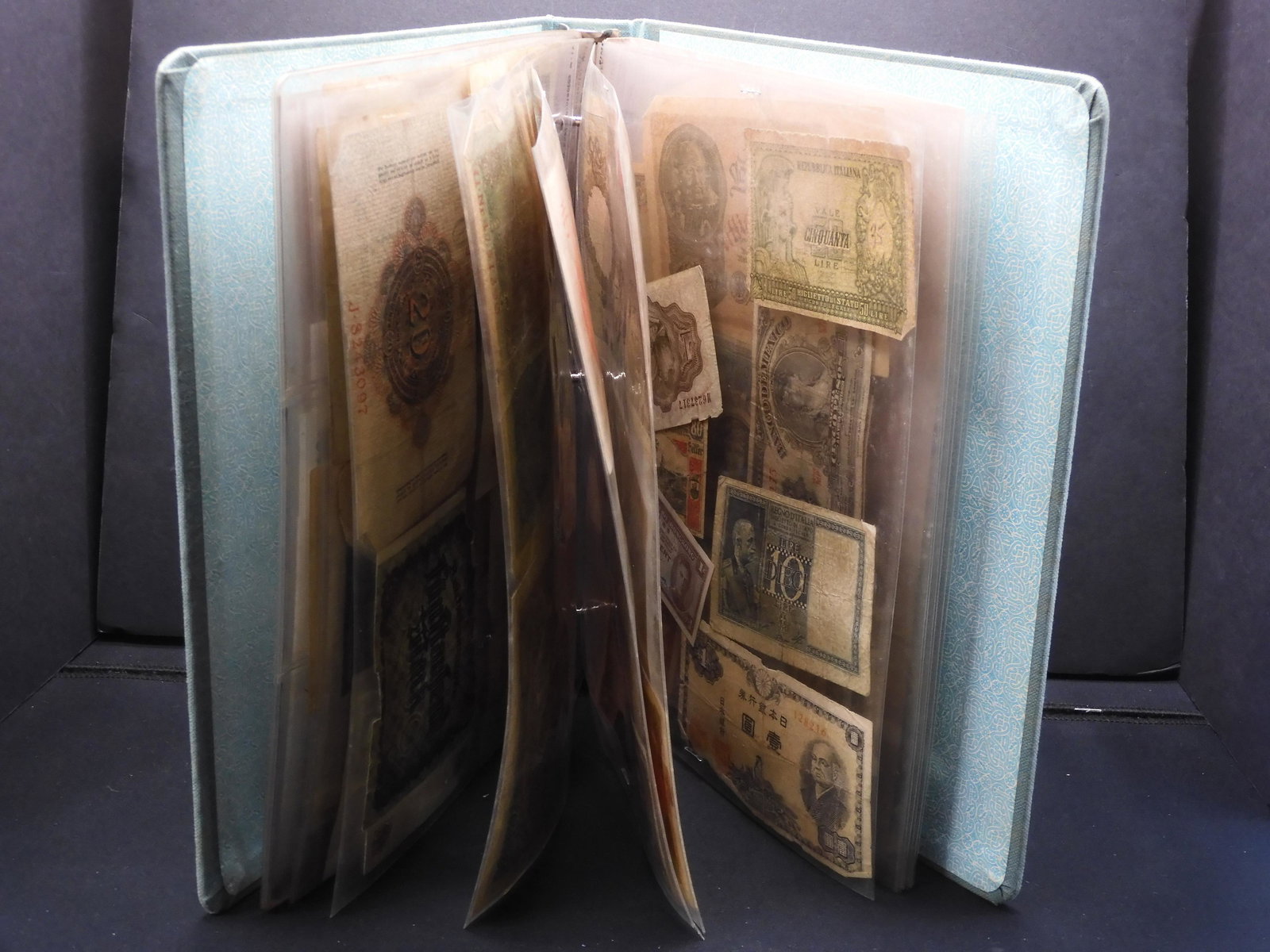 World Currency Collection.  Over 60 Notes In Binder. (1 of 11)