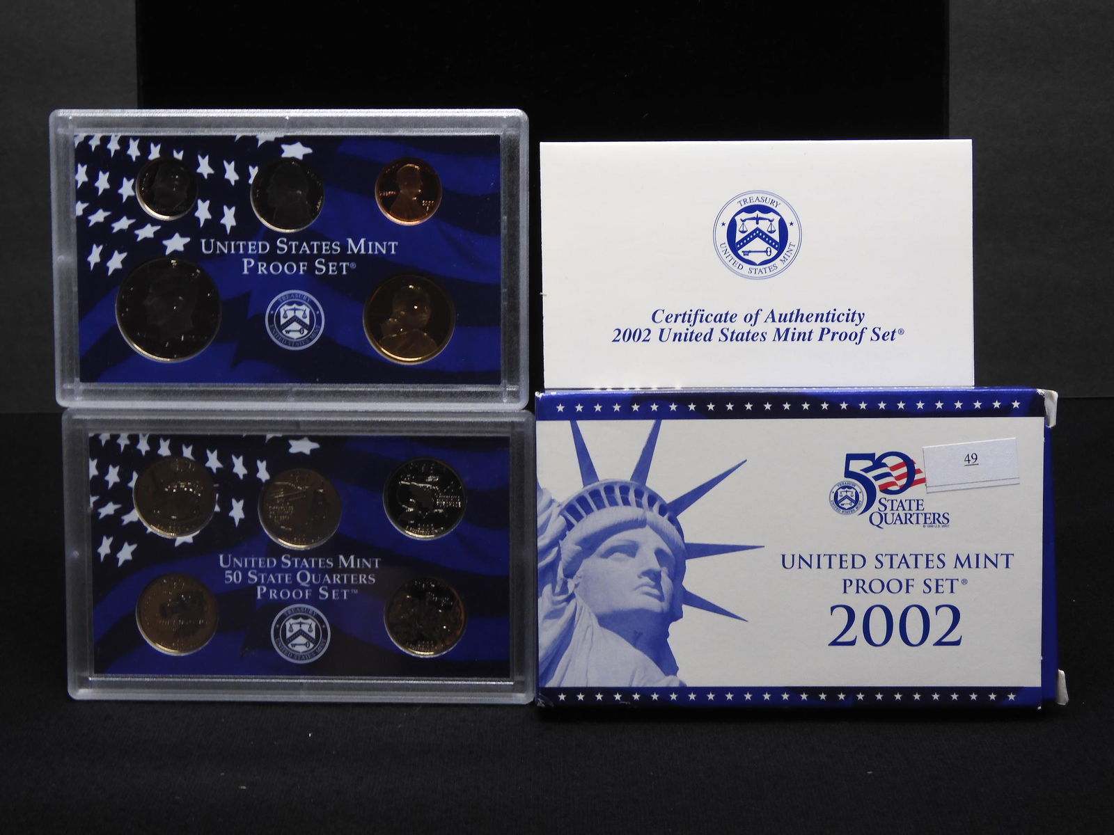 2002-S U.S. Mint Proof Set w/Native American Dollar & (1 of 7)