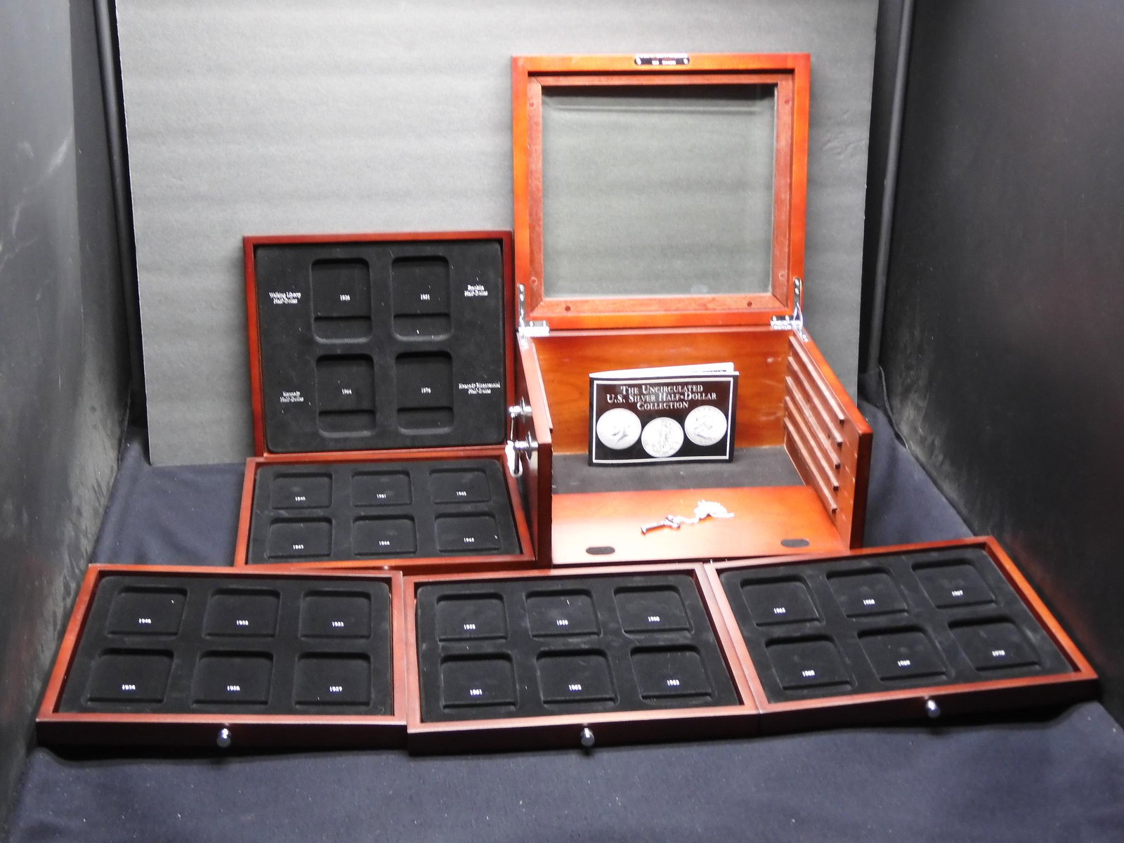 Beautiful Wooden Box with Drawers for Uncirculated U.S. (1 of 9)