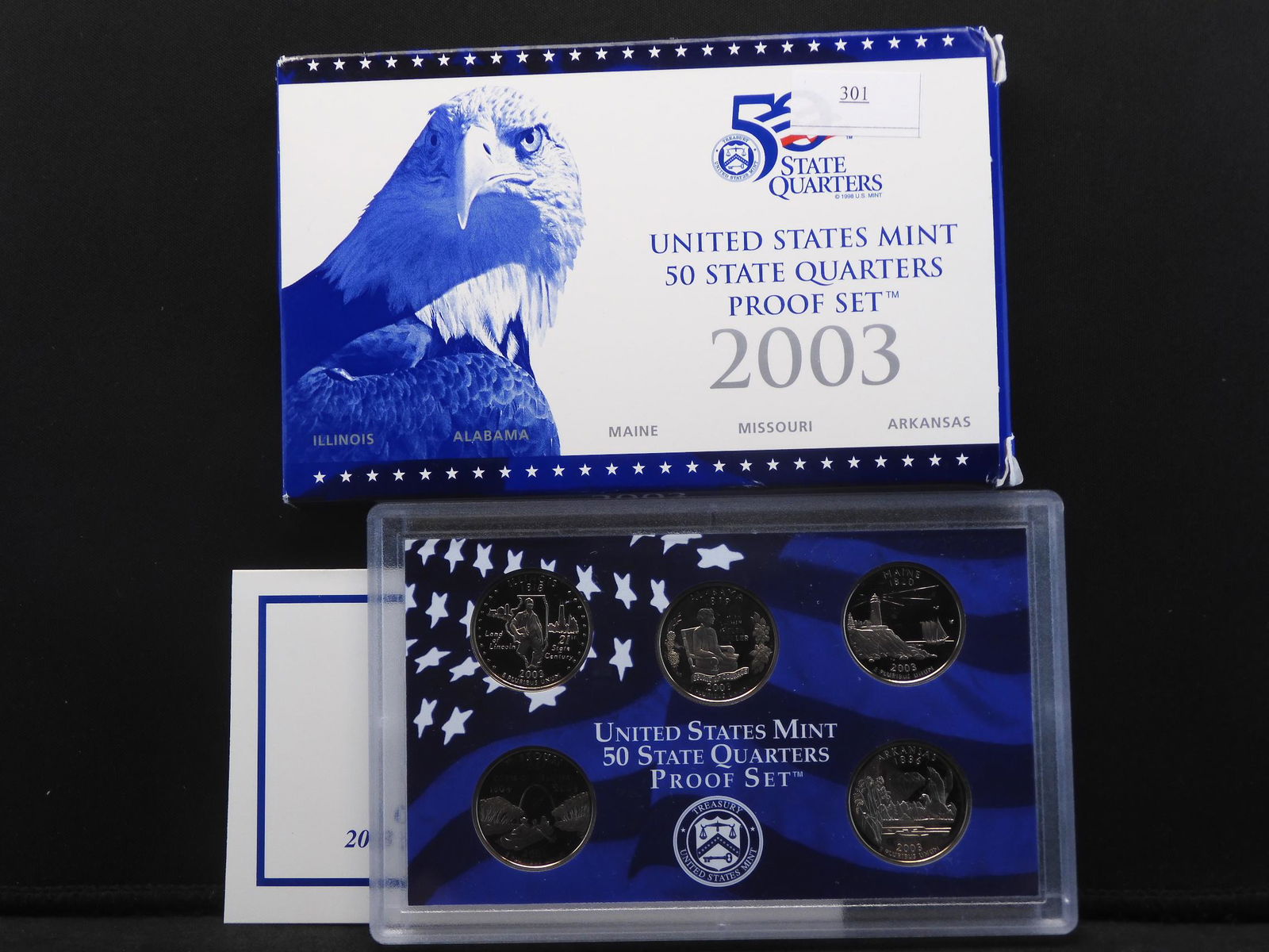 2003-S U.S. Mint Proof Statehood Quarter Set OGP (1 of 4)