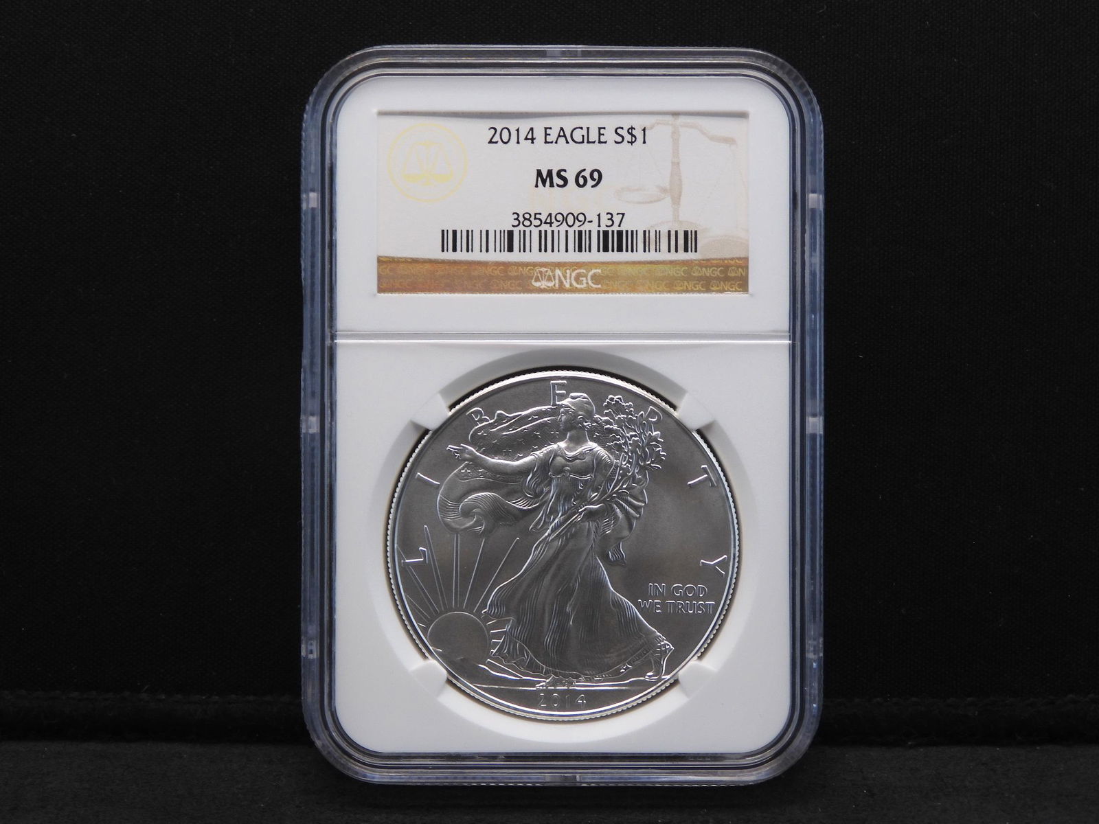 2014 NGC MS69 American Silver Eagle - Almost Perfect! 1 (1 of 4)