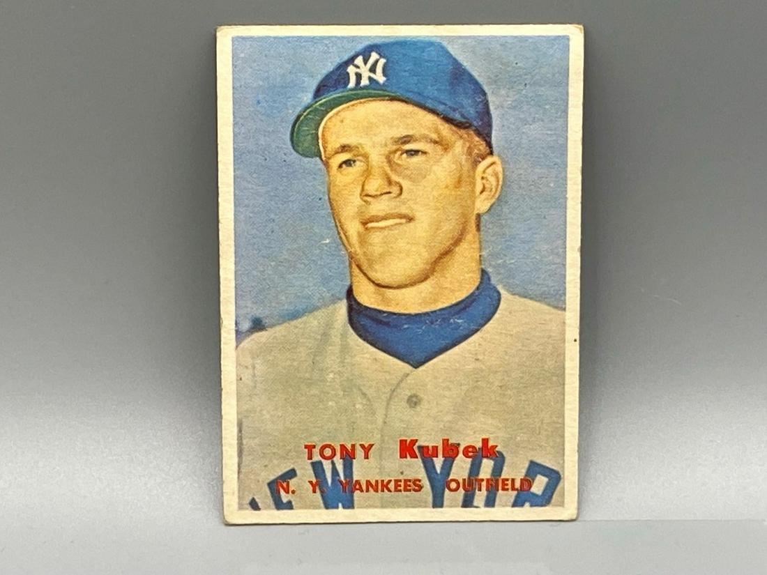 1957 Topps Tony Kubek #312 Rookie High Number: 1957 Topps Tony Kubek #312 Rookie High Number