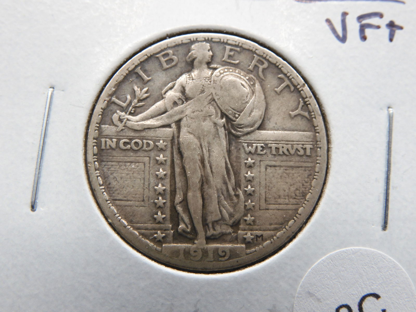 1919 Standing 25c.  VF+. (1 of 3)