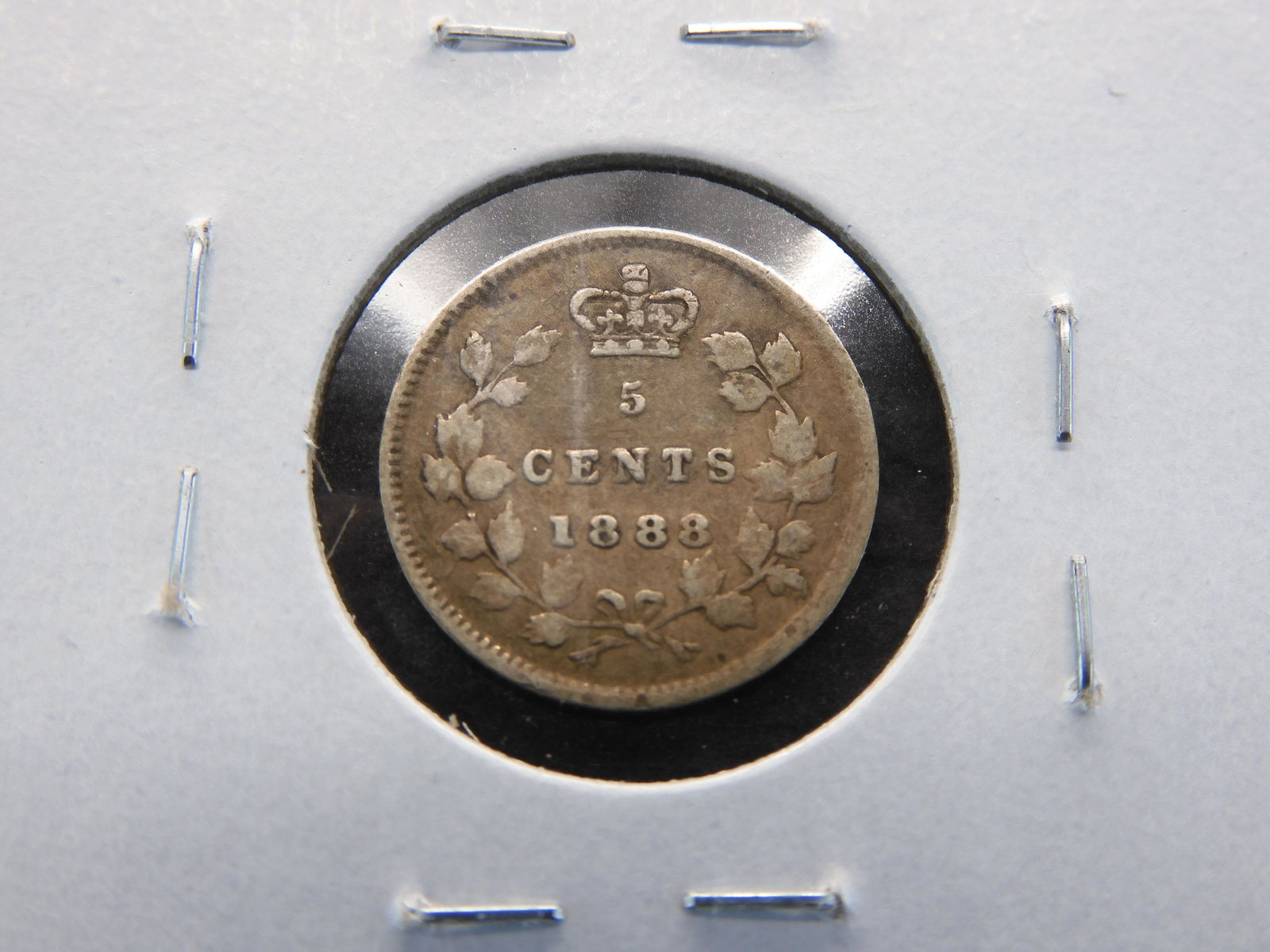 1888 Canada 5c.  VF. (1 of 3)