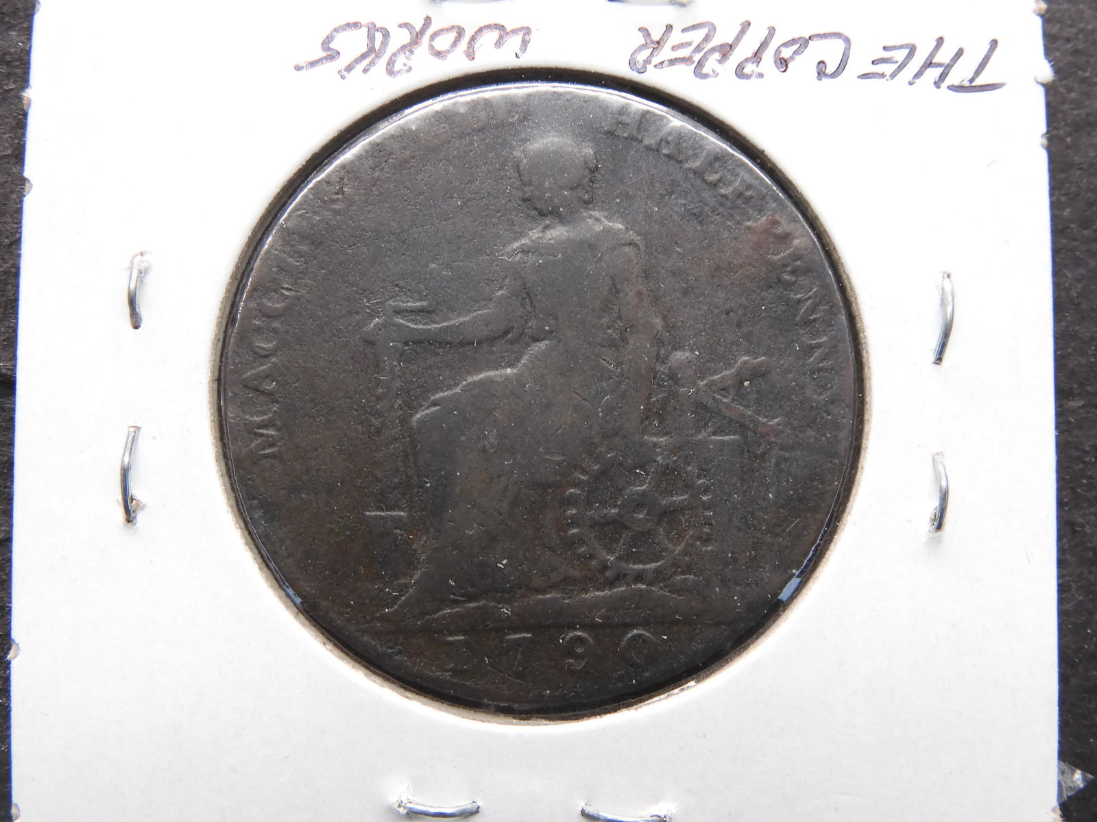 1790 England Charles Roe Half Penny Token. (1 of 3)