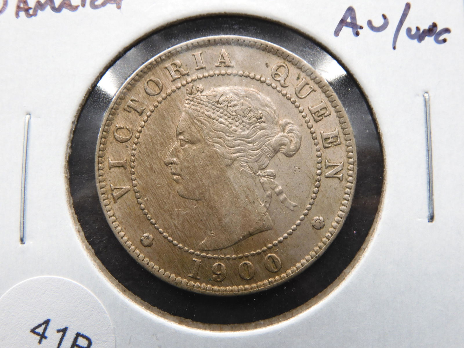 1900 Jamaica 1/2 Penny.  AU/UNC.  Nice. (1 of 3)