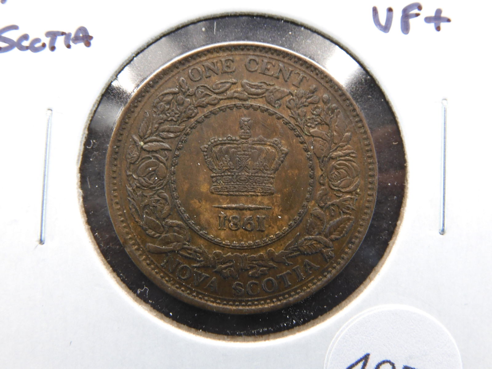 1861 Nova Scotia 1c.  VF+. (1 of 3)