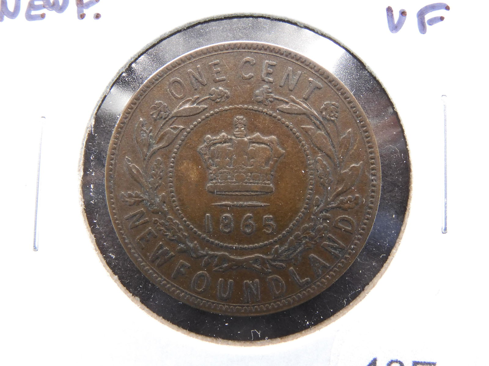 1865 Newfoundland 1c.  VF. (1 of 3)
