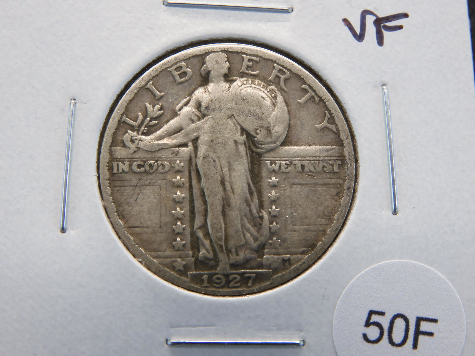 1927 Standing 25c.  VF. (1 of 3)