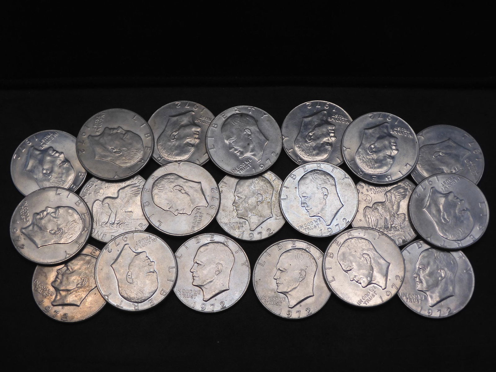 Roll Of 20 1972-D Eisenhower Dollars. (1 of 3)