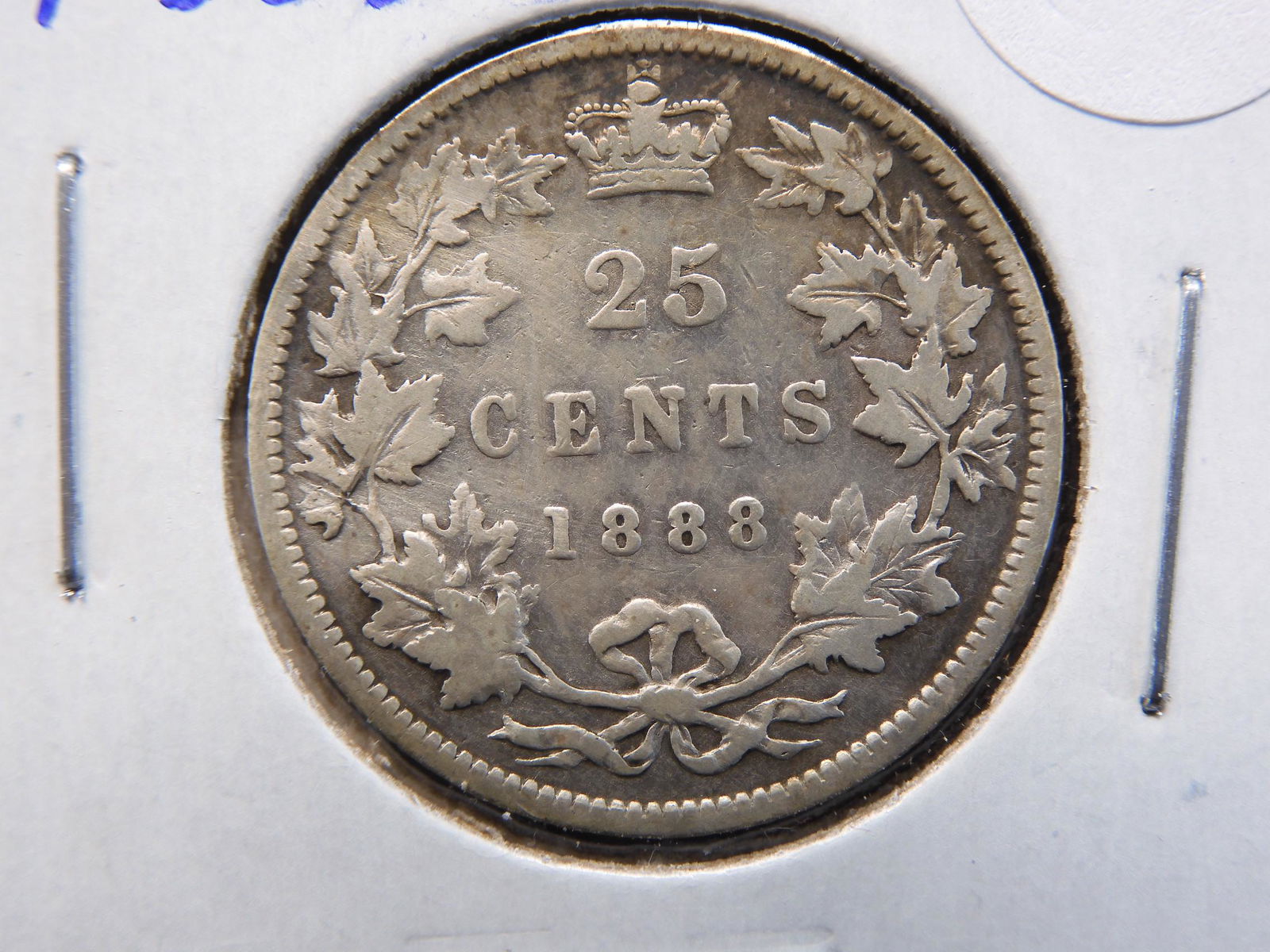 1888 Canada Quarter. (1 of 3)