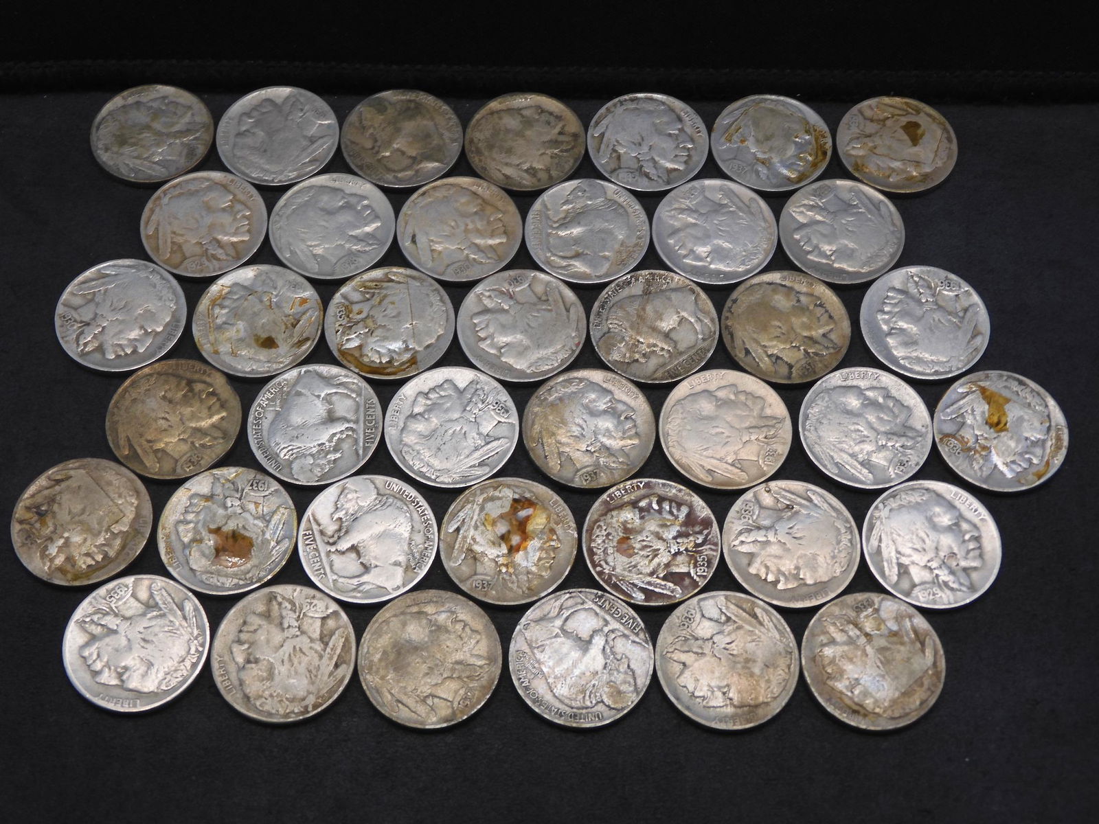 (40) Full Date Buffalo Nickels.  Many mint marks. (1 of 4)