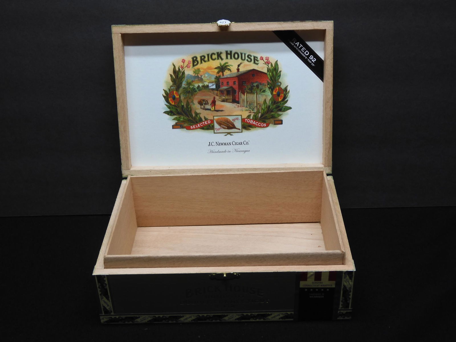 Empty Brick House Wood Cigar Box Made in Nicaragua: Empty Brick House Wood Cigar Box Made in Nicaragua