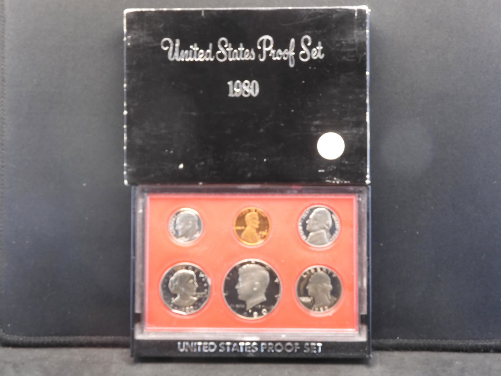 (6) Coin 1980-S Clad Proof Set.  Includes SBA $1  GEM (1 of 3)