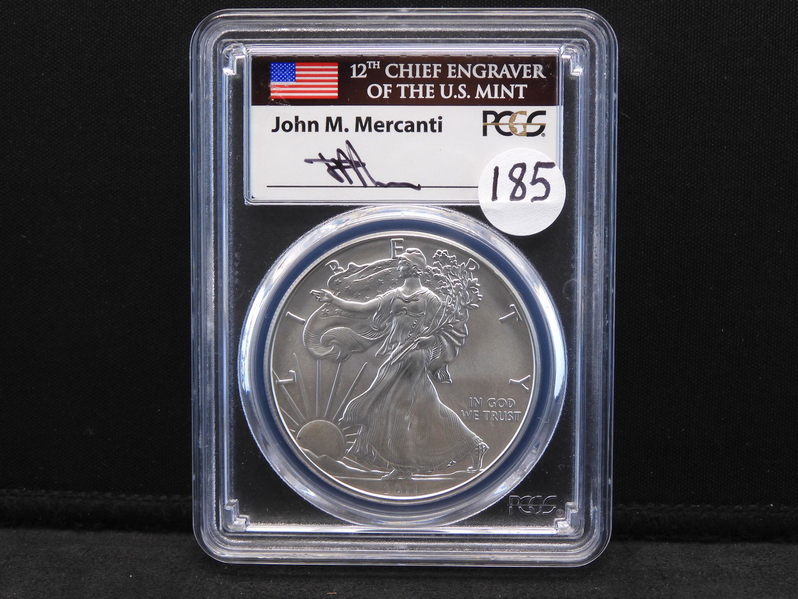 2011-W PCGS SP69 Burnished American Silver Eagle. One (1 of 4)