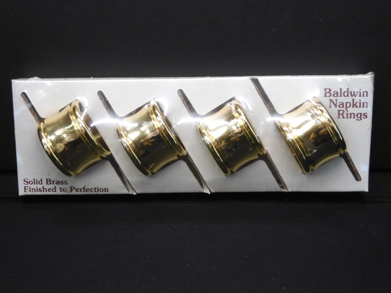 Baldwin Napkin Rings - Solid Brass - Finished to: Baldwin Napkin Rings - Solid Brass - Finished to Perfection
