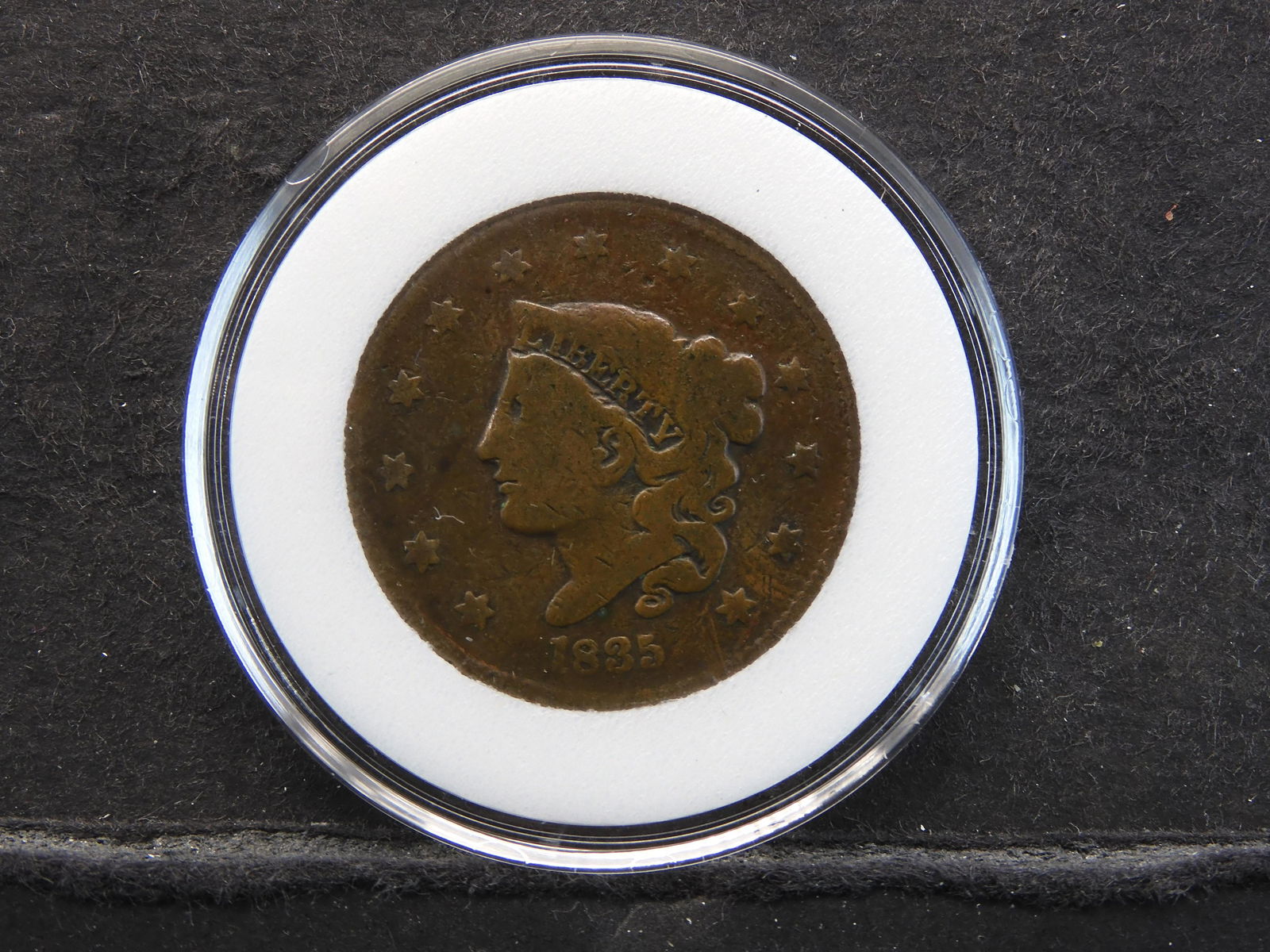 1835 Coronet Head US Large Cent (1 of 2)