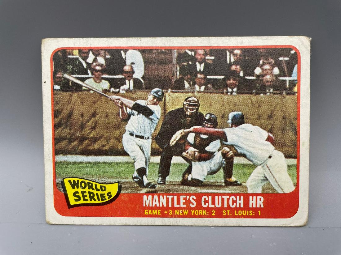 1965 Topps Mickey Mantle World Series #134 - Mantle's (1 of 2)