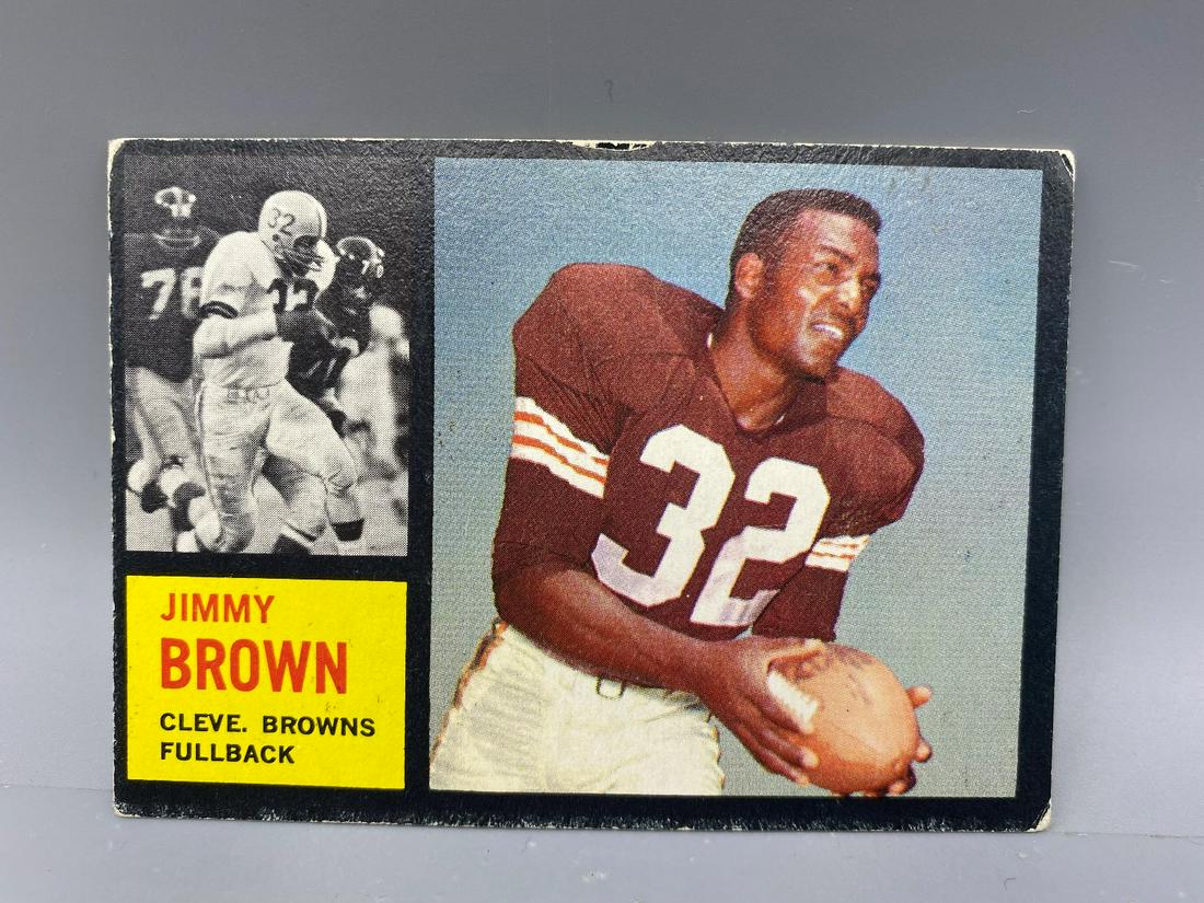 1962 TOPPS JIM BROWN #28 / HOF - BROWNS (1 of 2)