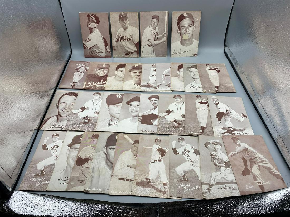 1947-66 Baseball Exhibits Lot of 30 - Varying (1 of 6)