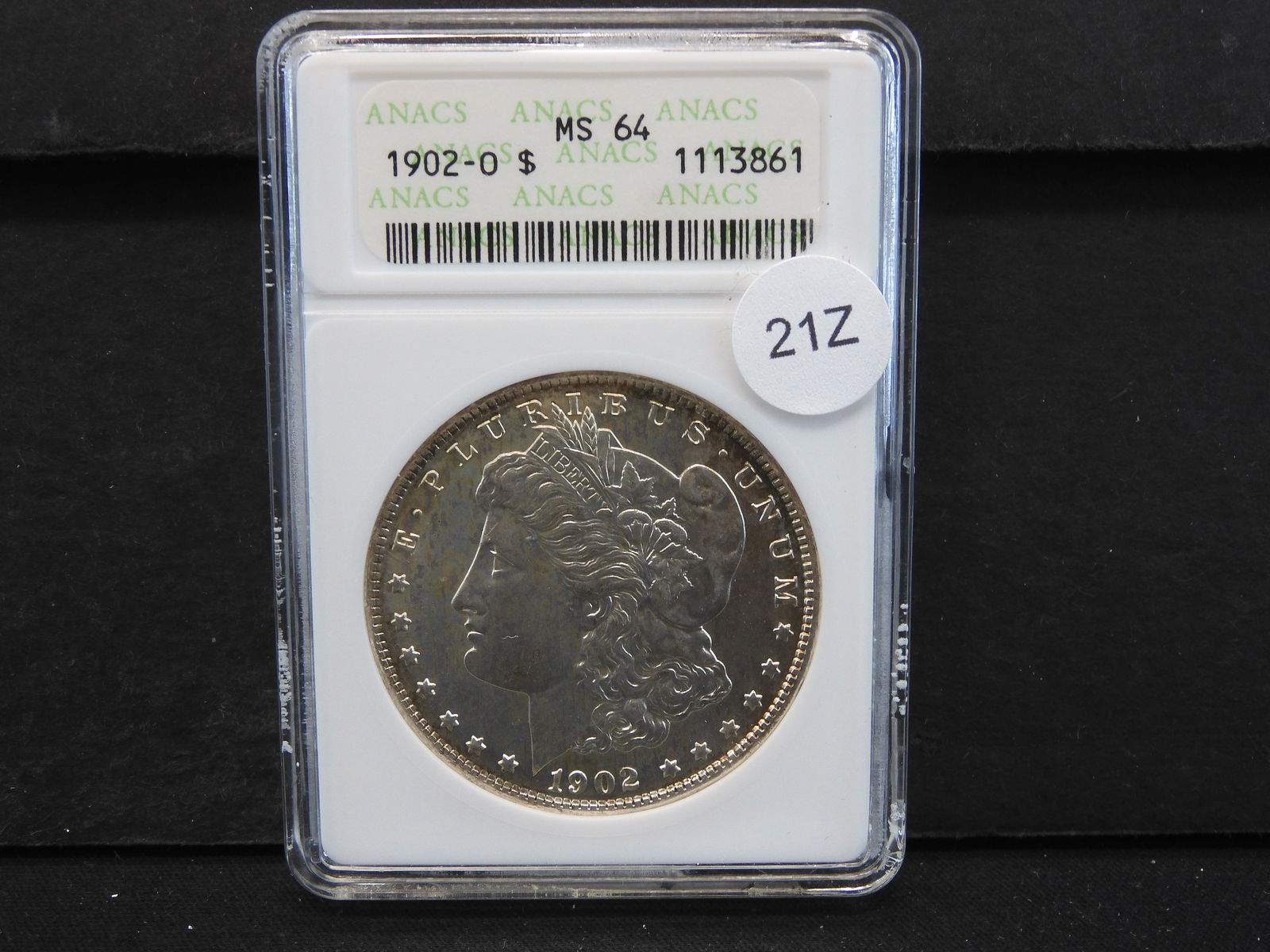 MS-64 1902-O MORGAN DOLLAR…(GRADED BY ANACS) (1 of 4)