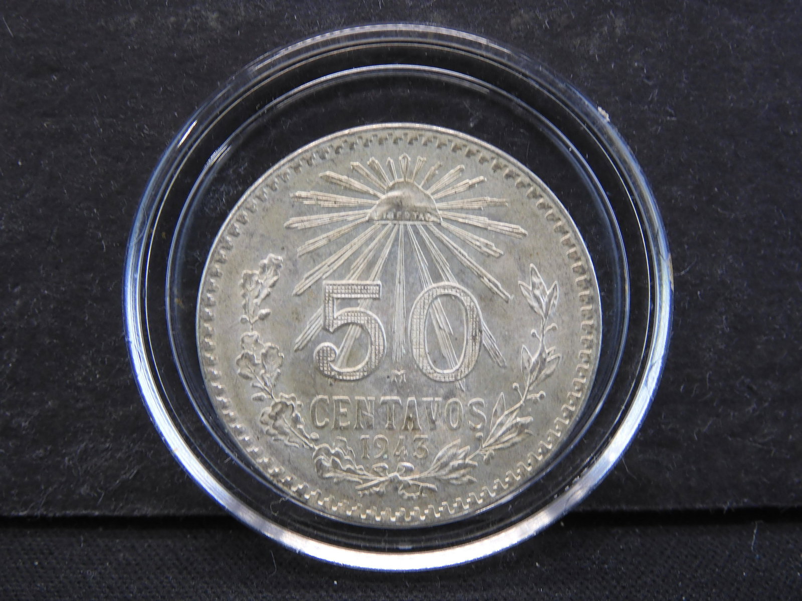 1943 Mexico 50 Centavos 72% Silver (1 of 2)