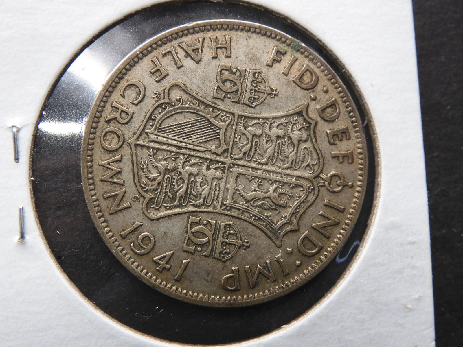 1941 Half Crown Silver Coin: 1941 Half Crown Silver Coin