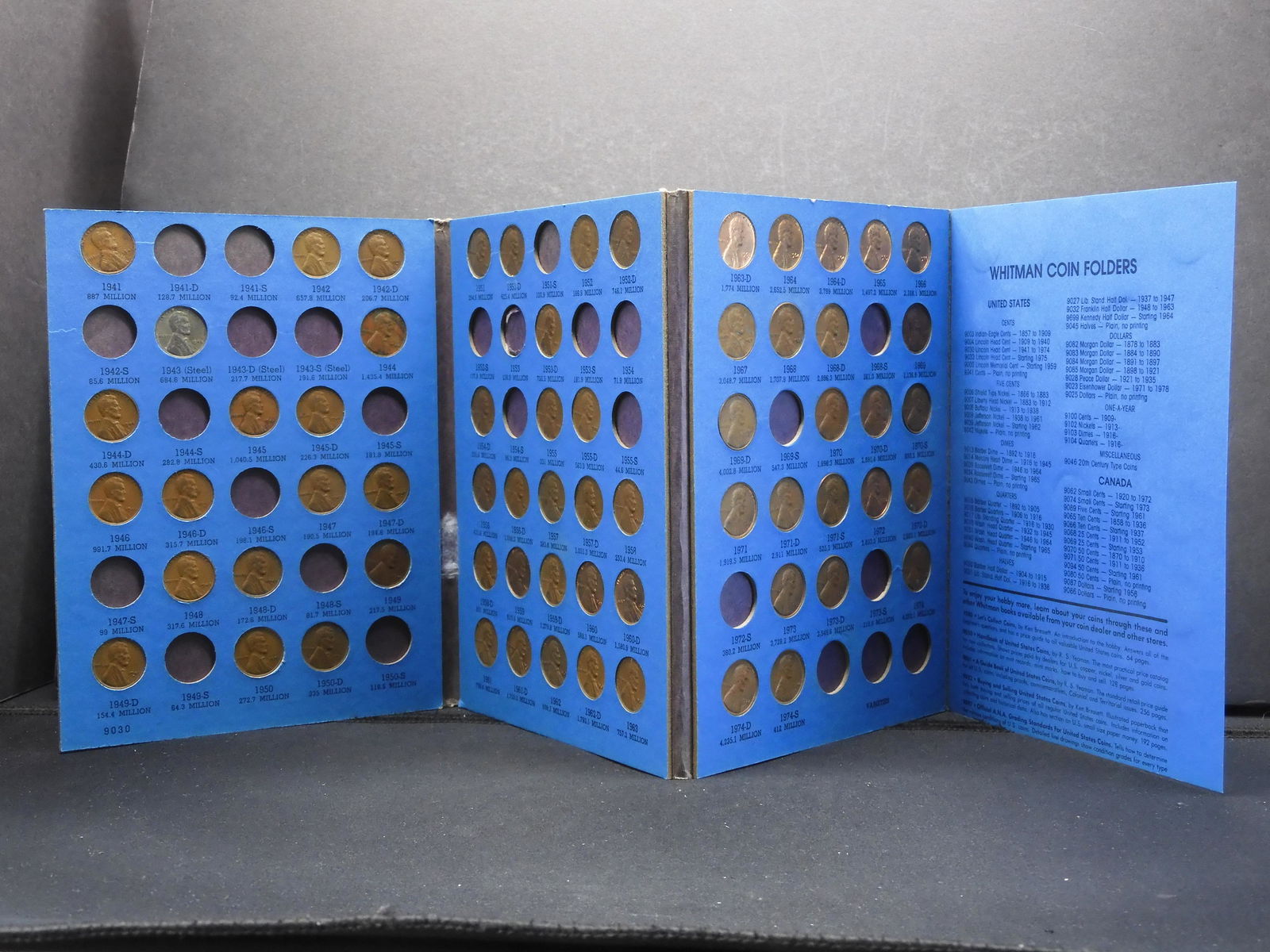 Whitman Lincoln Wheat Cent & Memorial Cent Folder  - (1 of 8)