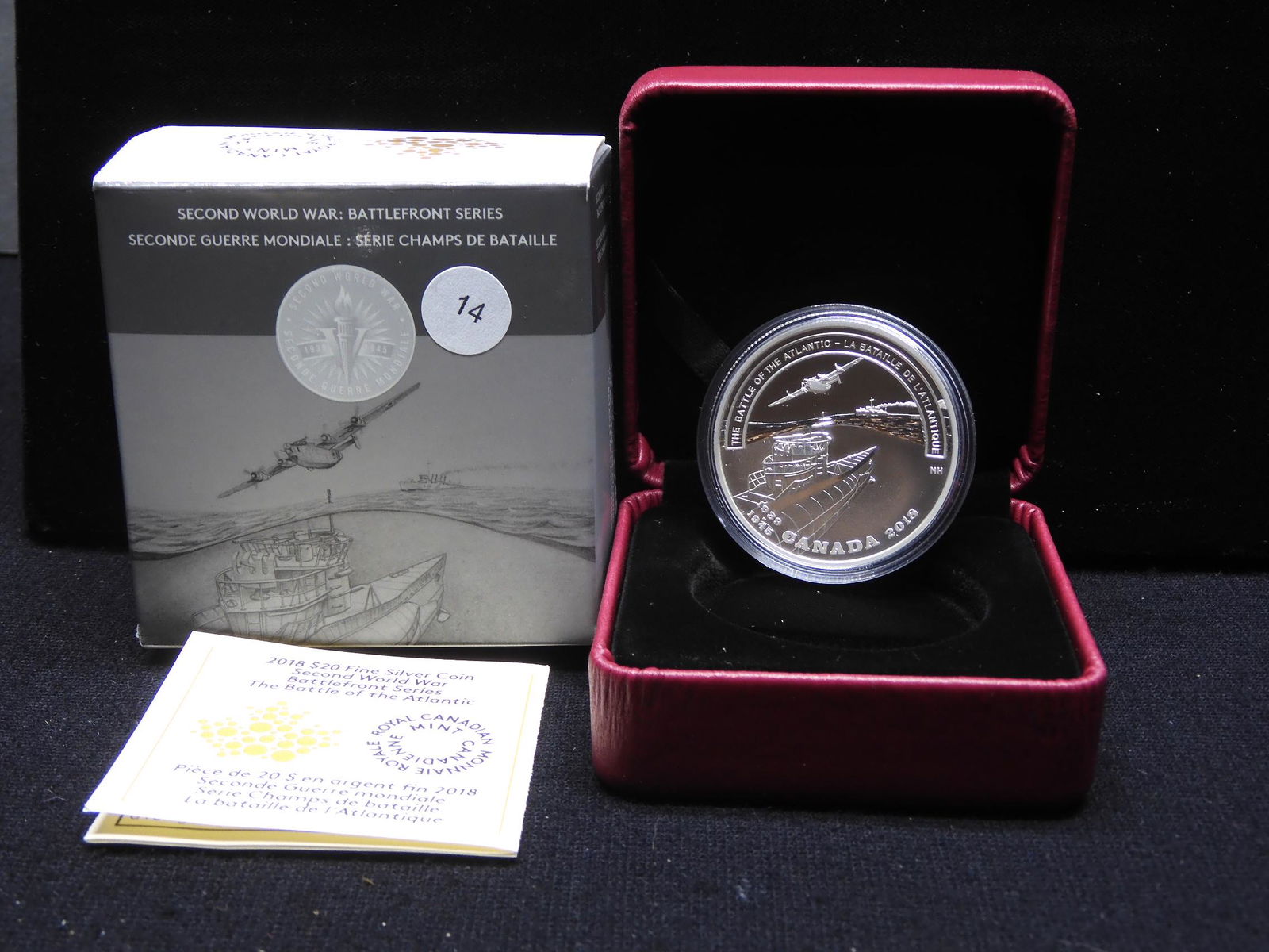 2018 Canada $20 .9999 silver WWII Battlefront Series (1 of 4)