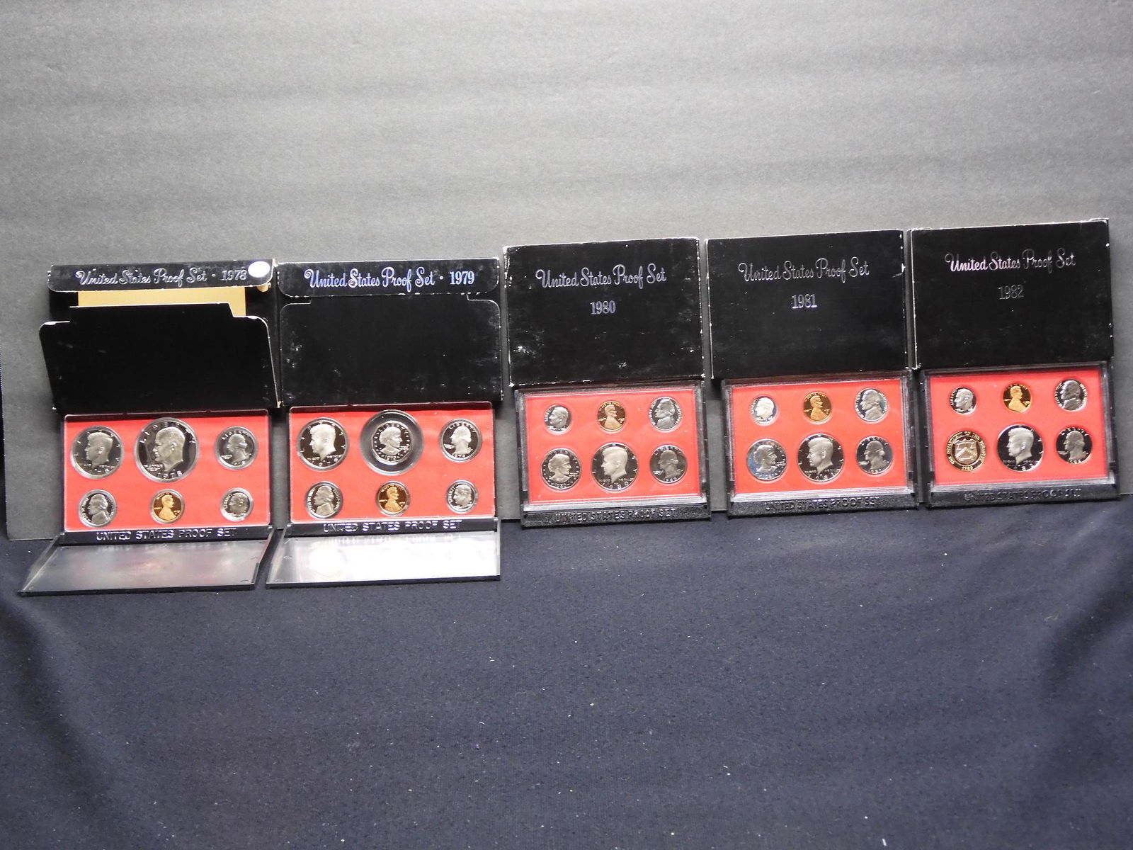 1978-S, 1979-S, 1980-S,  1981-S,  1982-S United States (1 of 11)