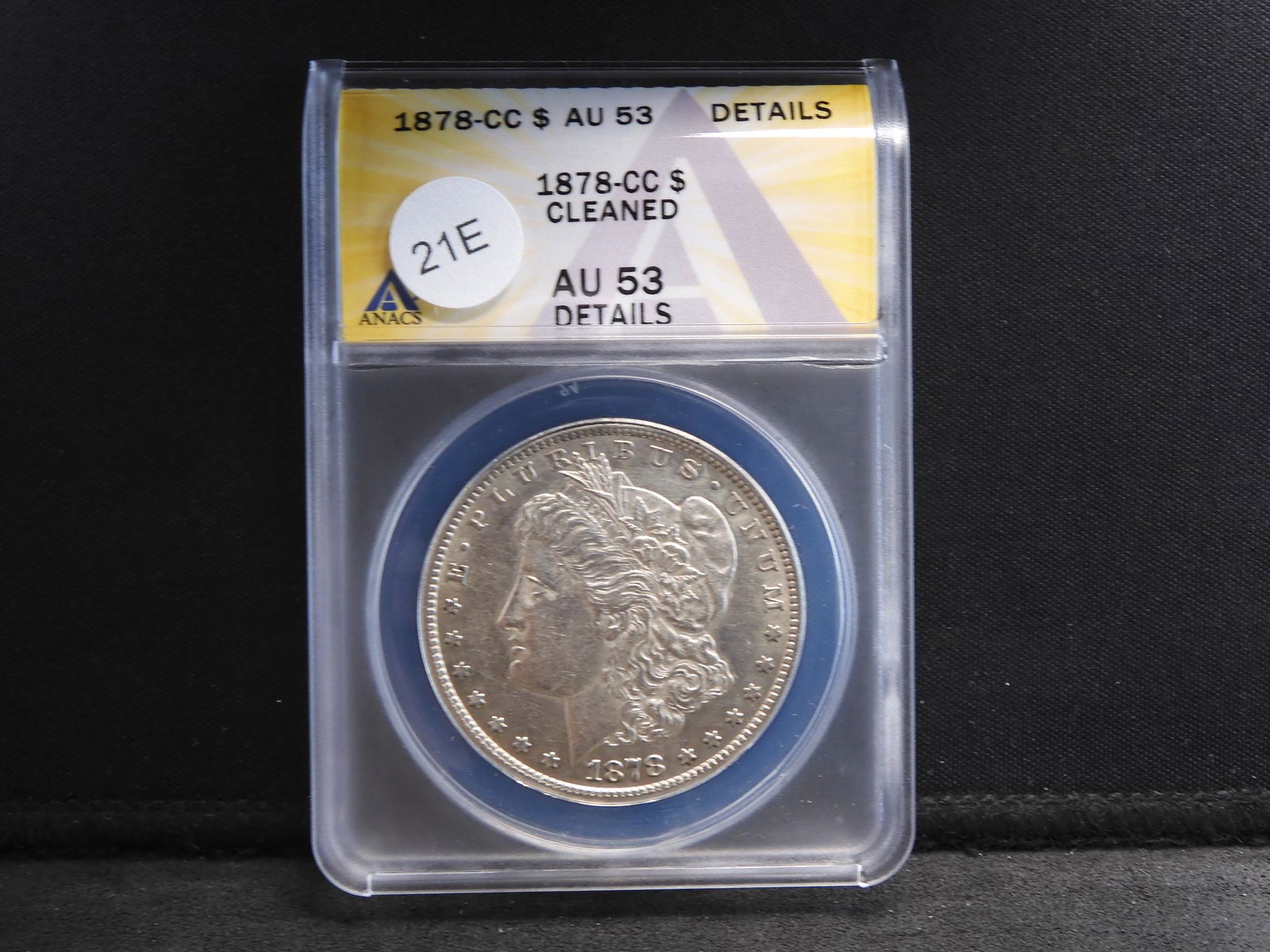 1878-CC Morgan Dollar  AU-53 details Graded by ANACS (1 of 4)