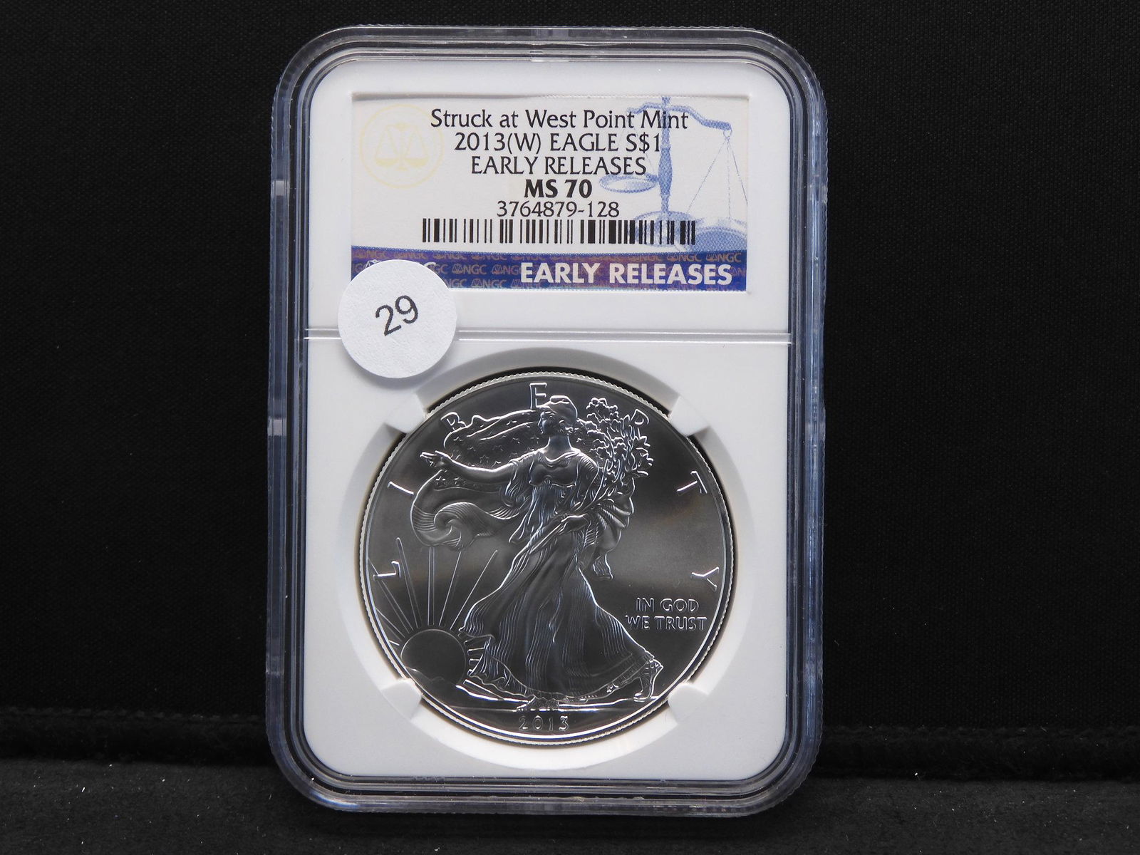 2013 (W) American Silver Eagle.  Slabbed by NGC (Top (1 of 4)