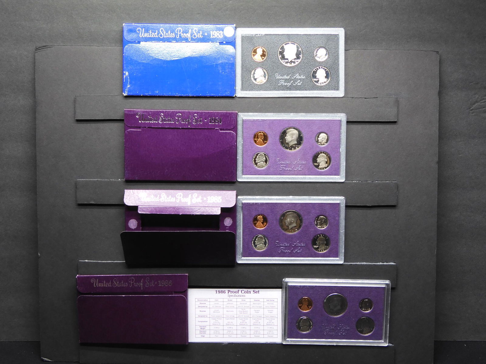 1983-S, 1984-S,  1985-S, 1986-S United States Mint (1 of 10)