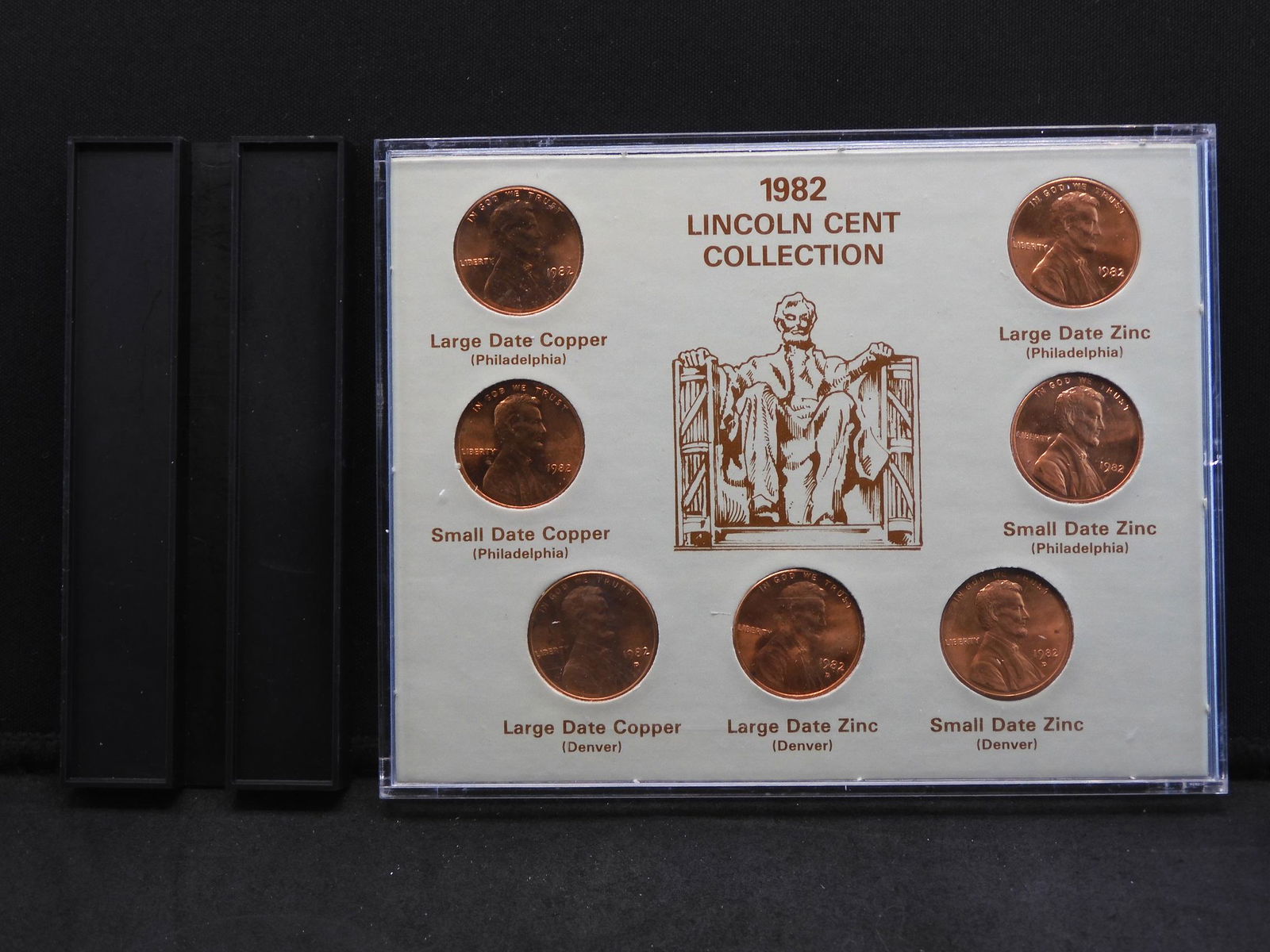 (7) 1982 Variety Lincoln Cent Collection.  Red BU in (1 of 4)