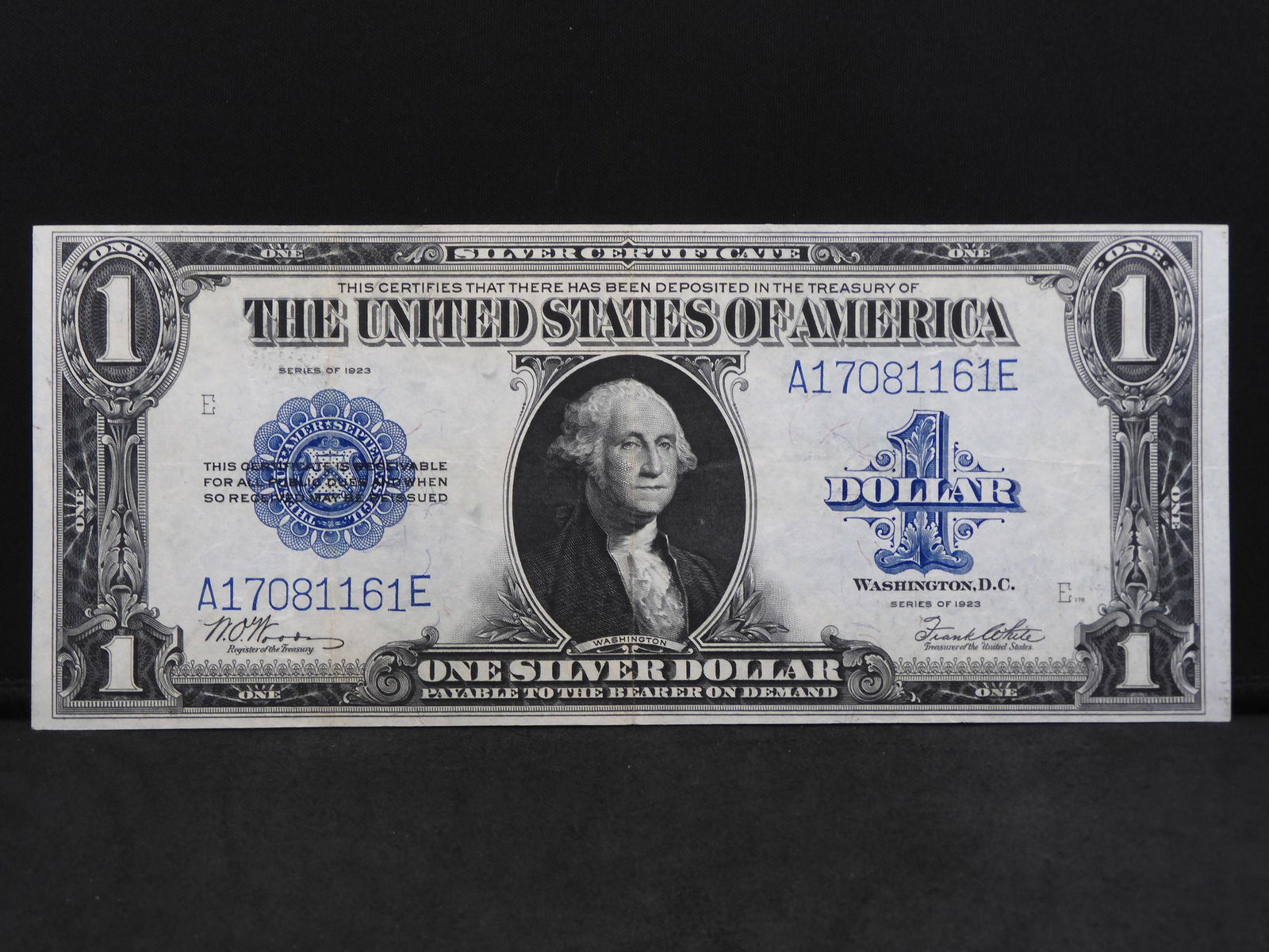 1923 $1 Silver Certificate.  Clean, crisp extremely (1 of 3)