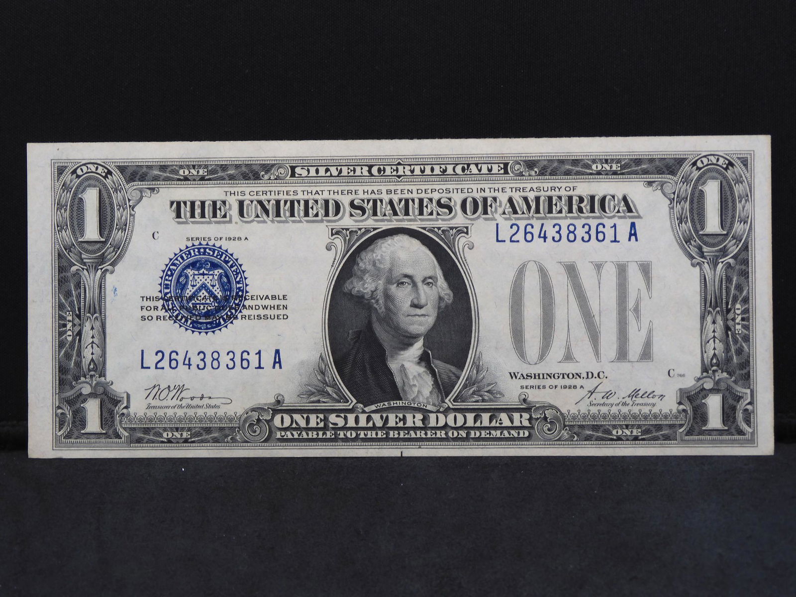 1928 A $1 Silver Certificate—The Funny Back,  Choice (1 of 3)