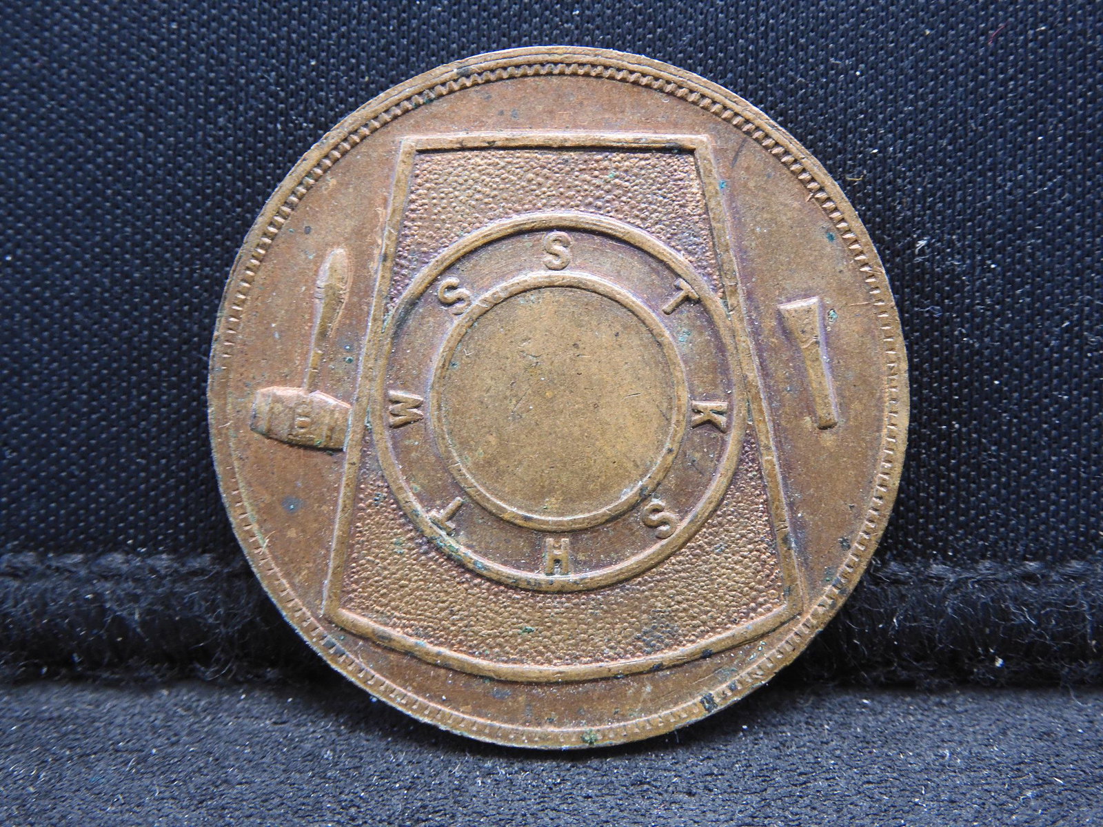 Greenville Ohio Masonic Penny. Nice Red Brown BU.: Greenville Ohio Masonic Penny. Nice Red Brown BU.