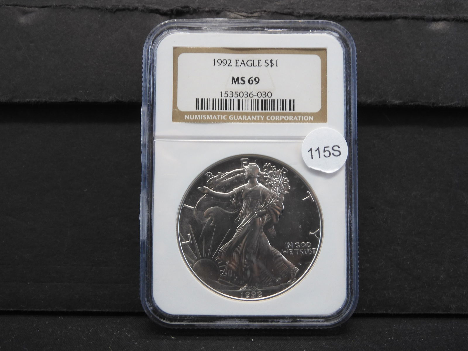 1992 American Silver Eagle MS69 NGC One Oz. Fine Silver (1 of 4)