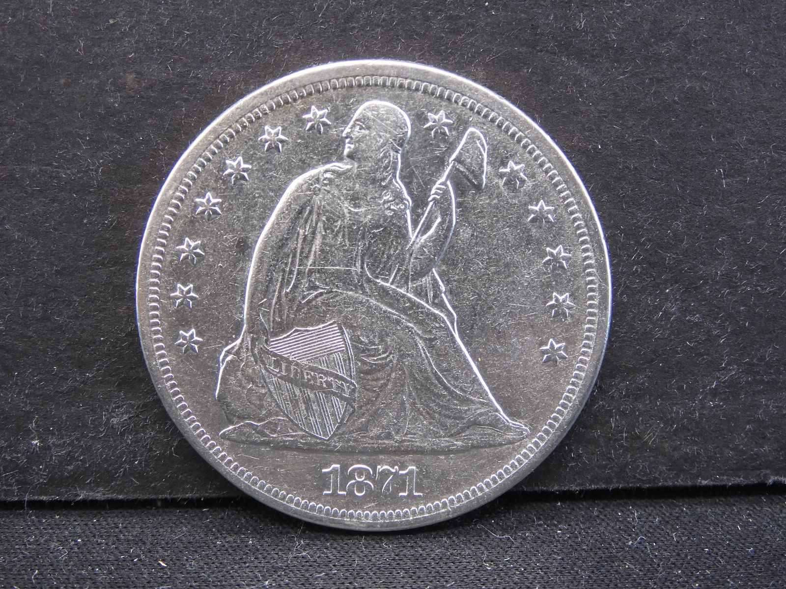 1871 Seated Liberty Dollar (1 of 2)