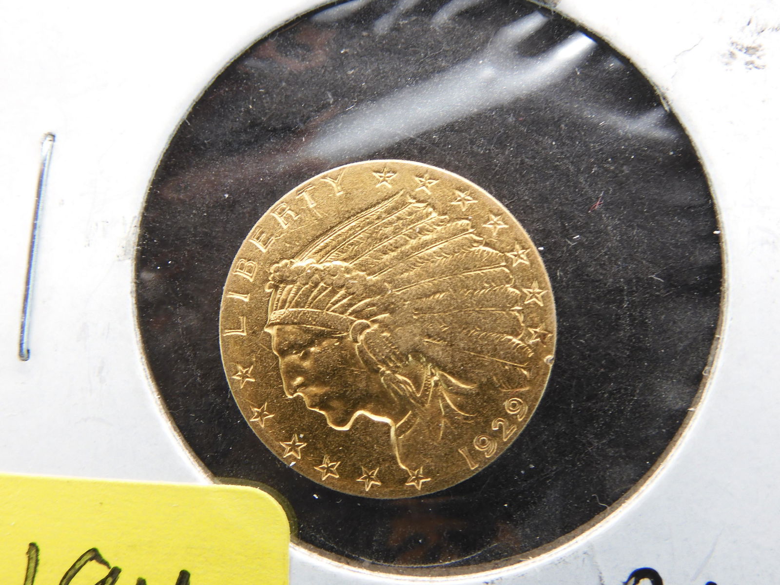 1929 - 2 1/2 Dollar Gold Indian Head Quarter Eagle. BU. (1 of 3)