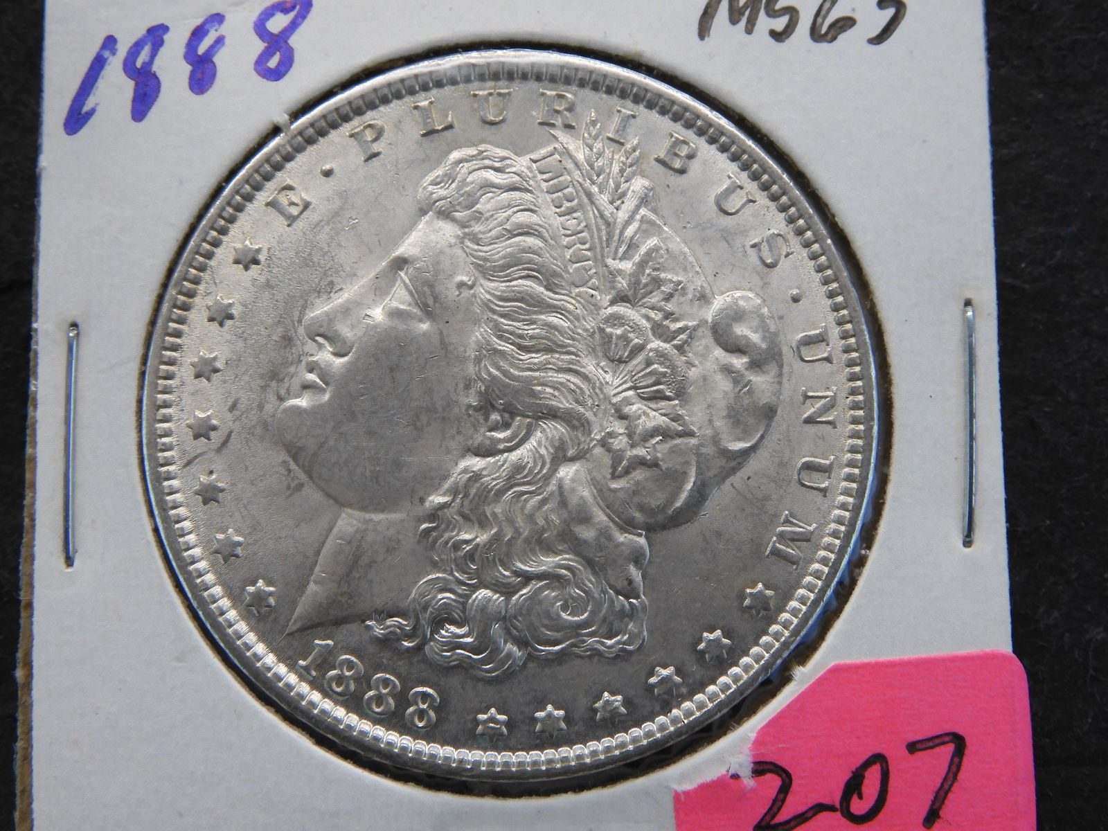 1888 Morgan Dollar MS63. Toned. (1 of 3)